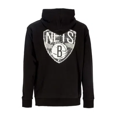 New Era Men's Lightweight Hoodie Nba Infill Team Logo Os Hoodie Bronet Black/white