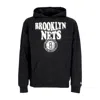 New Era Men's Lightweight Hoodie Nba Script Oversize Hoodie Bronet Black/white In Black