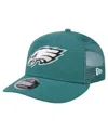 New Era Men's Midnight Green Philadelphia Eagles Low Profile 9fifty Snapback Hat In Green