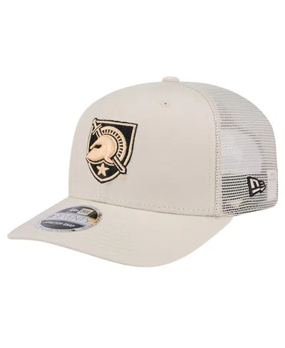 New Era Men's Natural Army Black Knights Canvas 9seventy Stretch-snap Hat