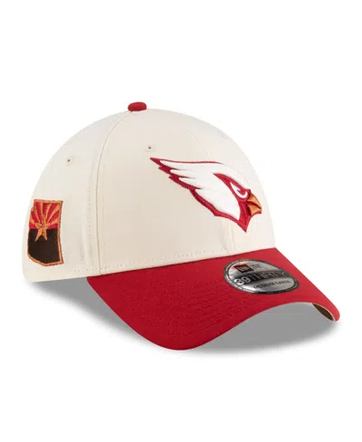 New Era Men's Natural/cardinal Arizona Cardinals 2025 Nfl Rivalries Sideline 39thirty Flex Hat In Red