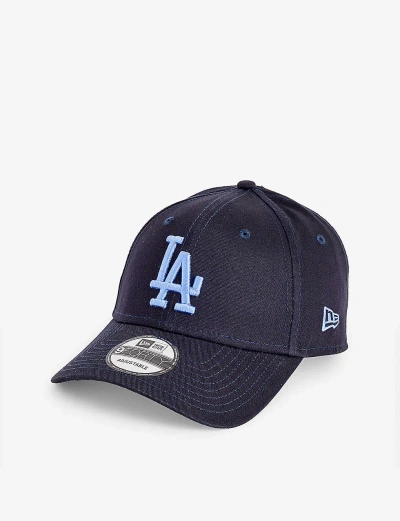 New Era Mens Navy 9forty La Dodgers Brand-embroidered Cotton-twill Cap
