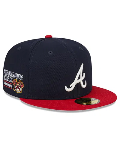New Era Men's Navy Atlanta Braves Big League Chew Team 59fifty Fitted Hat