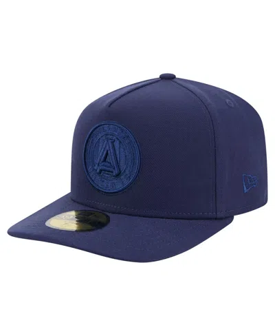 New Era Men's Navy Atlanta United Fc Color Pack A-frame 59fifty Fitted Hat In Blue