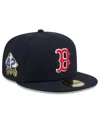 Shop New Era Men's Navy Boston Red Sox 2025 Jackie Robinson Day 59fifty Fitted Hat