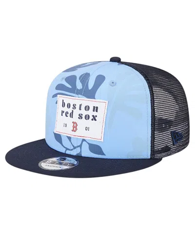 New Era Men's Navy Boston Red Sox Bikini Bottom Trucker 9fifty Snapback Hat