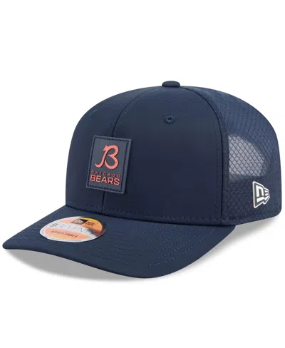 New Era Men's Navy Chicago Bears 2025 Sideline 9seventy Trucker Adjustable Hat In Blue