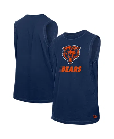 New Era Men's Navy Chicago Bears Leisure Collection Tank Top In Blue