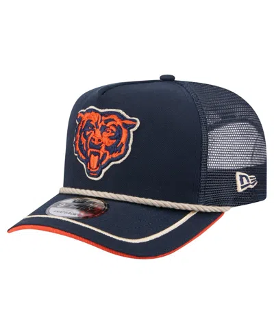 New Era Men's Navy Chicago Bears Vintage Team Rope A-frame Trucker 9fifty Snapback Hat