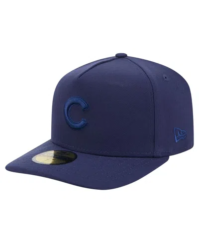 New Era Men's Navy Chicago Cubs Color Pack A-frame 59fifty Fitted Hat In Blue