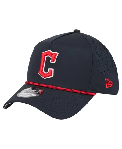 New Era Men's Navy Cleveland Guardians 39thirty A-frame Perforated Flex Hat In Blue