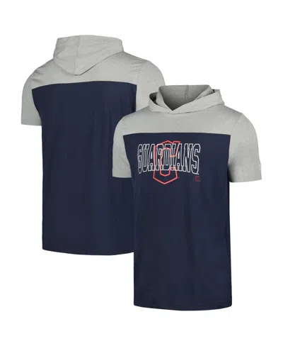 New Era Men's Navy Cleveland Guardians Active Brushed Hoodie T-shirt