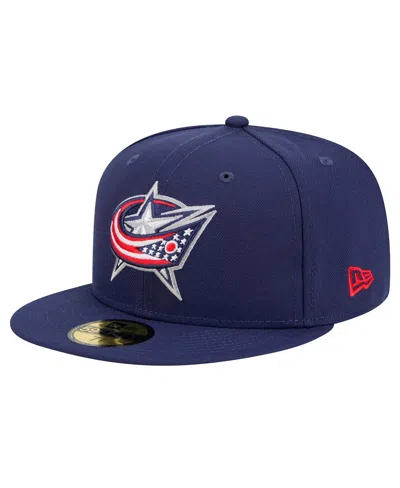 New Era Men's Navy Columbus Blue Jackets Core 59fifty Fitted Hat