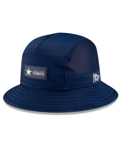New Era Kids' Men's Navy Dallas Cowboys 2025 Sideline Bucket Hat In Blue