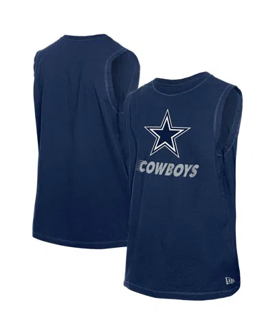 New Era Men's Navy Dallas Cowboys Leisure Collection Muscle Tank Top In Blue