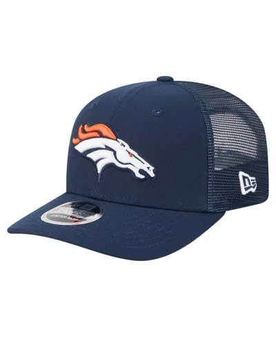 New Era Men's Navy Denver Broncos Team Collection 9seventy Stretch-snap Adjustable Hat In Blue