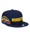 NEW ERA MEN'S NAVY DENVER NUGGETS SIDE LOGO 9FIFTY SNAPBACK HAT