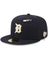 New Era Men's Navy Detroit Tigers 2025 59fifty Day 59fifty Fitted With Pins Hat