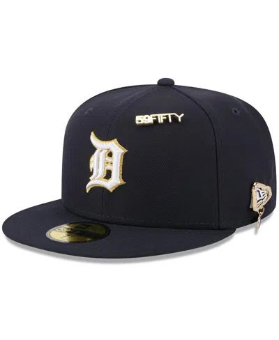 New Era Men's Navy Detroit Tigers 2025 59fifty Day 59fifty Fitted With Pins Hat