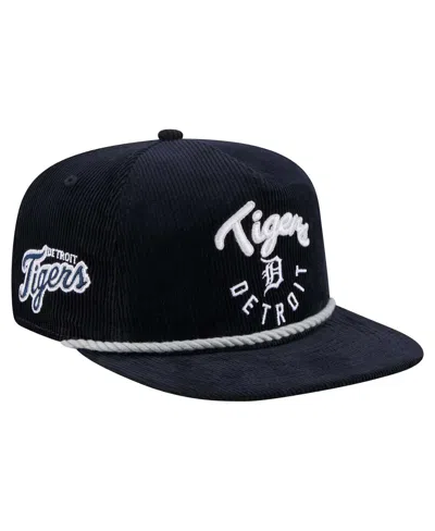 New Era Men's Navy Detroit Tigers Full Circle Corduroy Golfer Adjustable Hat