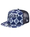 New Era Men's Navy Detroit Tigers Seeing Diamonds A-frame Trucker 9fifty Snapback Hat In Navy
