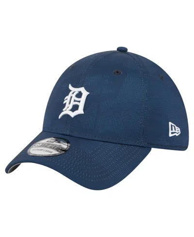New Era Men's Navy Detroit Tigers Tonal Camo 39thirty Flex Hat In Blue