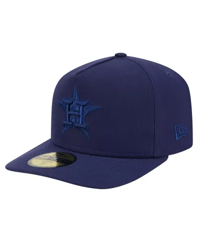 New Era Men's Navy Houston Astros Color Pack A-frame 59fifty Fitted Hat