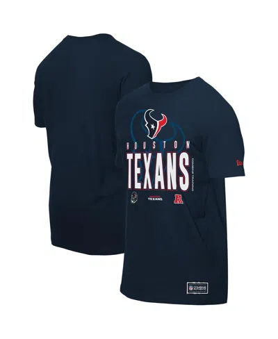 New Era Men's Navy Houston Texans 2025 Nfl Training Camp T-shirt In Blue