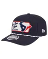 New Era Men's Navy Houston Texans Chant 9seventy Stretch-snap Hat In Blue