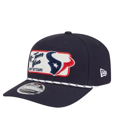 New Era Men's Navy Houston Texans Chant 9seventy Stretch-snap Hat In Blue
