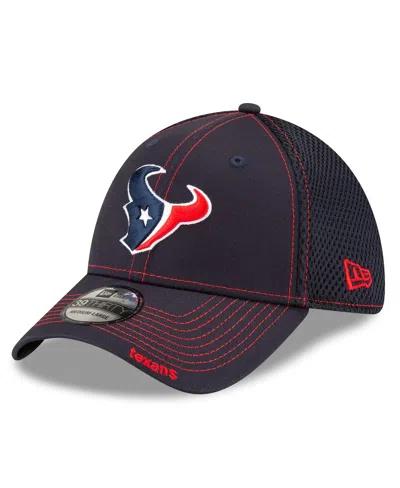 New Era Men's Navy Houston Texans Neo 39thirty Flex Hat In Navy,camo