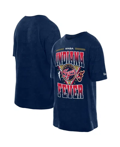 New Era Men's Navy Indiana Fever Boxy Sport Classics Vintage Wash T-shirt