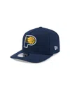 New Era Men's Navy Indiana Pacers Core Logo A-frame 9fifty Snapback Hat In Blue