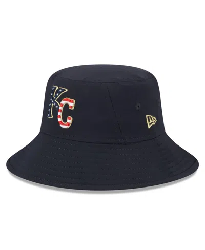 New Era Men's Navy Kansas City Royals 2023 Fourth Of July Bucket Hat