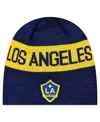New Era Men's Navy La Galaxy 2025 Kickoff Beanie Hat In Navy