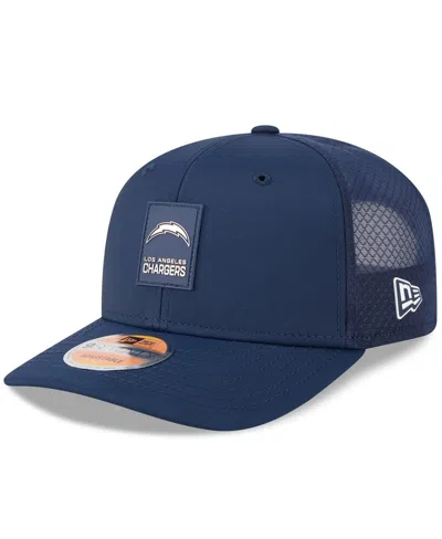 New Era Men's Navy Los Angeles Chargers 2025 Sideline 9seventy Trucker Adjustable Hat In Blue