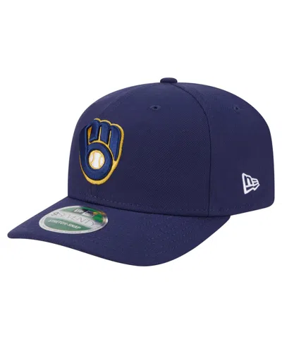 New Era Men's Navy Milwaukee Brewers Player Replica 9seventy Adjustable Hat