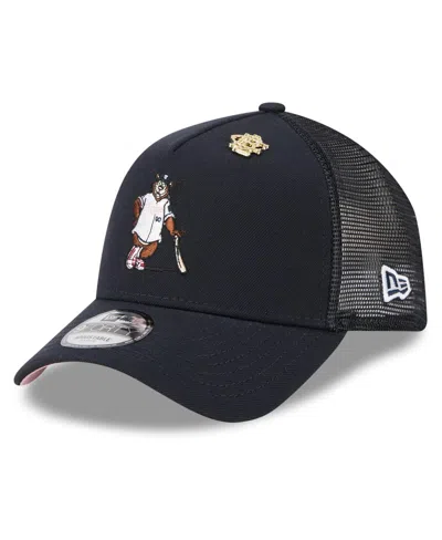New Era Men's Navy Minnesota Twins 2025 Big League Chew A-frame 9forty Adjustable Trucker Hat In Blue