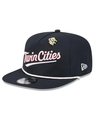 New Era Men's Navy Minnesota Twins 2025 Big League Chew Golfer Snapback Hat In Blue