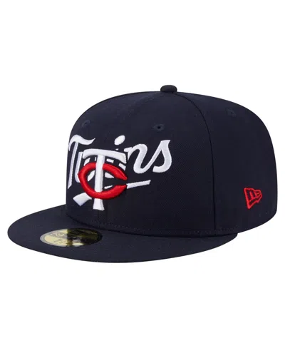 New Era Men's Navy Minnesota Twins Overlap 59fifty Hat ModeSens