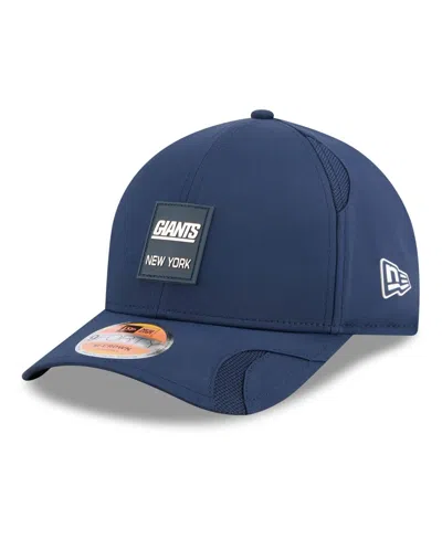 New Era Men's Navy New York Giants 2025 Sideline Throwback M-crown 9forty Adjustable Hat In Blue