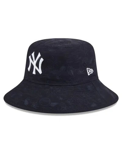 New Era Men's Navy New York Yankees 2025 Spring Training All Over Print Bucket Hat