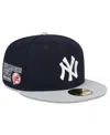 New Era Men's Navy New York Yankees Big League Chew Team 59fifty Fitted Hat In Navy