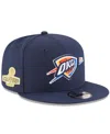 New Era Men's Navy Oklahoma City Thunder 2025 Nba Finals Champions Side Patch 9fifty Snapback Hat