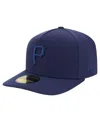 New Era Men's Navy Pittsburgh Pirates Color Pack A-frame 59fifty Fitted Hat