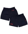 New Era Men's Navy Red Bull Racing Graphic Soccer Shorts In Blue