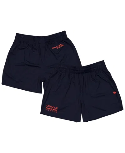 New Era Men's Navy Red Bull Racing Graphic Soccer Shorts In Blue