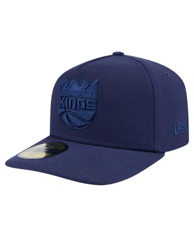 New Era Men's Navy Sacramento Kings Colorpack A-frame Pinch Front 59fifty Fitted Hat