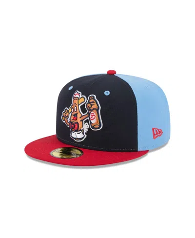 New Era Men's Navy Salem Red Sox Theme Nights 59fifty Fitted Hat In Blue