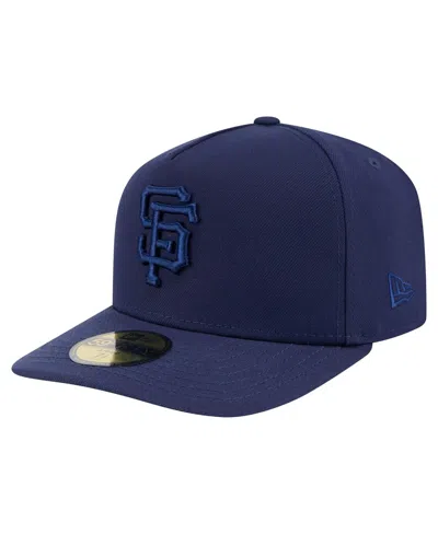 New Era Men's Navy San Francisco Giants Color Pack A-frame 59fifty Fitted Hat